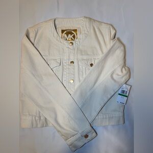 Michael Kors Cream Jean Jacket